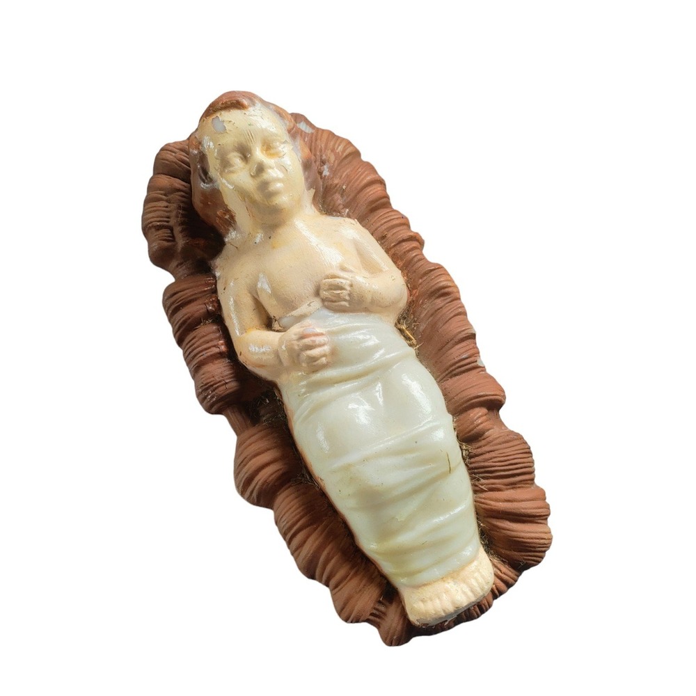 Vintage Baby‎ Jesus Nativity Manger Blow Mold